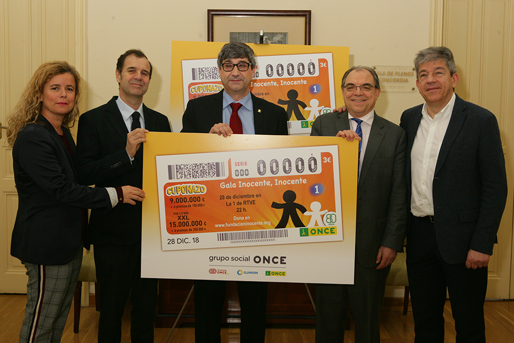 El Cuponazo de la ONCE difunde la labor de la Fundación Inocente, Inocente